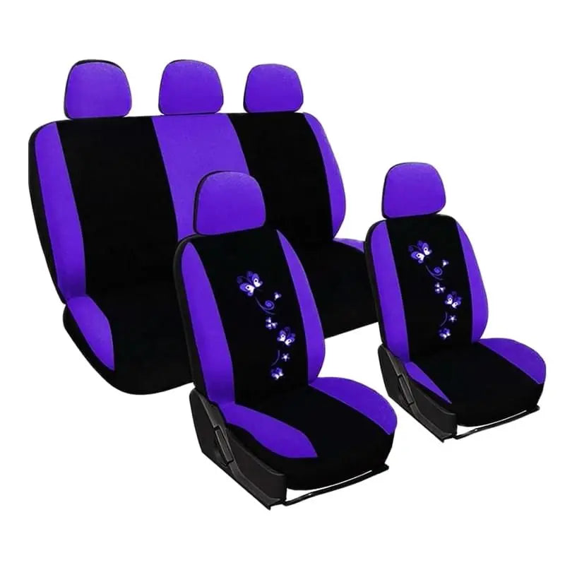 Universal Car covers Car Seat Protect for Men Women Car Seat Covers Butterfly Embroidery Fit Most Car Seats Styling Car Mobile World