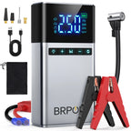 BRPOM Portable Car Starter with Air Compressor Tire Inflat Starter 8000mAh Car Battery Starter Box Car Battery Jumper Starter