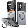 Case For Samsung Galaxy S26 Ultra S25 A57 A36 A27 Wallet Card Holder Ring Kickstand Slide Camera Military-Grade Protection Cover