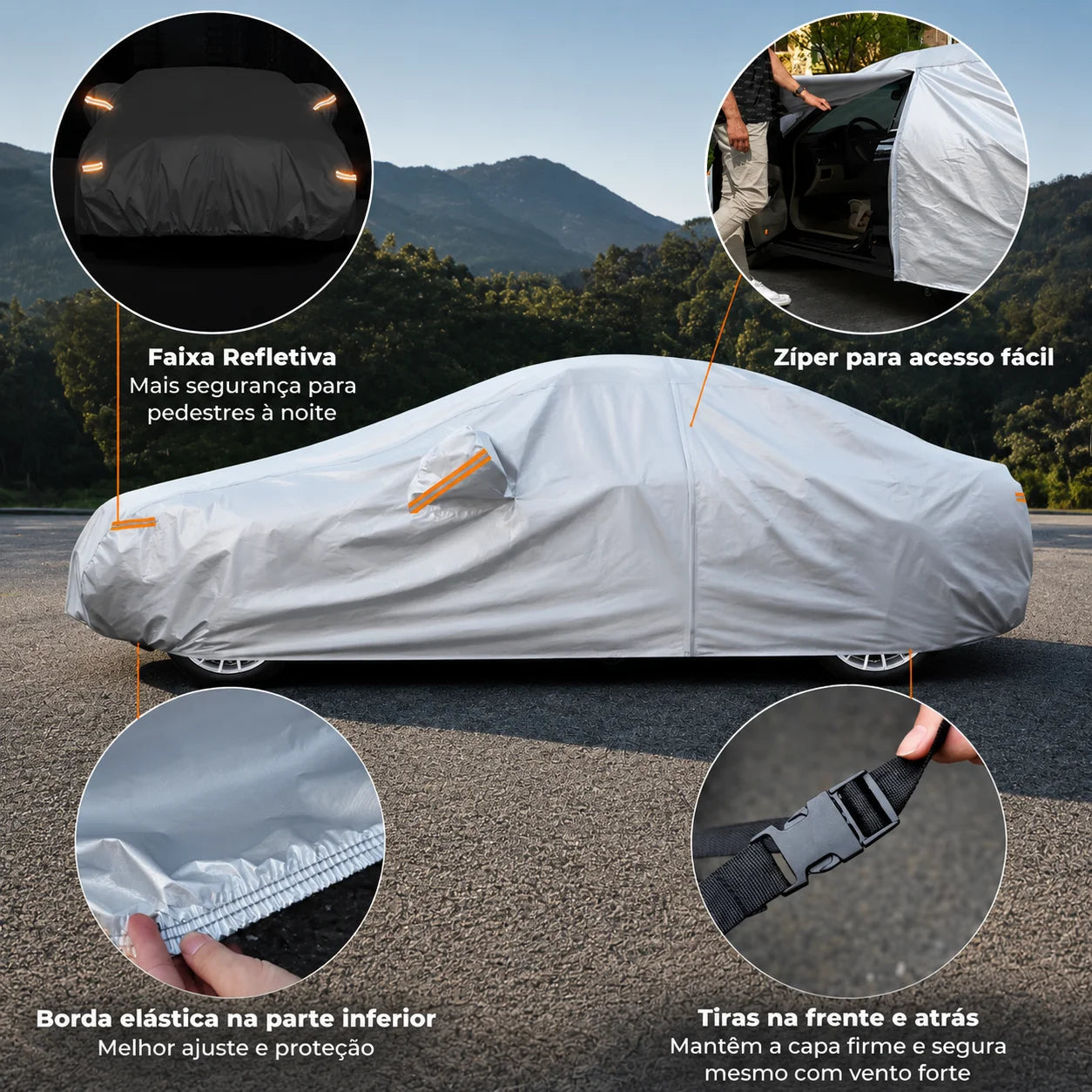 Heavy-duty Waterproof Car Cover All-Weather Outdoor Dust UV-Protective Fit for Hatchback Sedan SUV Full Kayme Car Accessories Car Mobile World
