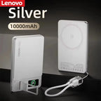 Lenovo 500000mAh Magnetic Power Bank Wireless Super Fast Charging External Battery for Magsafe Powerbank for iPhone 17/16/15/14