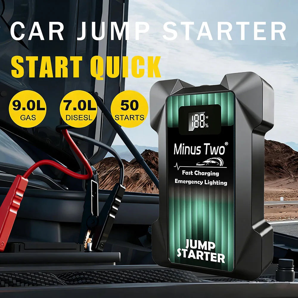2026  Car Jump Starter Auto Starting Device | 12V for Petrol/Diesel | Power Bank /Smart Protection