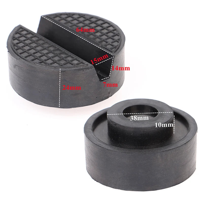 Car Lift Jack Stand Rubber Pads Black Rubber Slotted Floor Jack Pad CM World