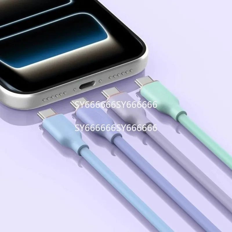 New C‑C Silicone Charging Cable Compatible With Anker Low Temp Fast Charge For Universal Smartphone 15‑17