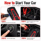 New 12V 3000A Car Battery Jump Starter Portable Charger Car Booster Auto Starting Device Emergency Starter Fast Charging