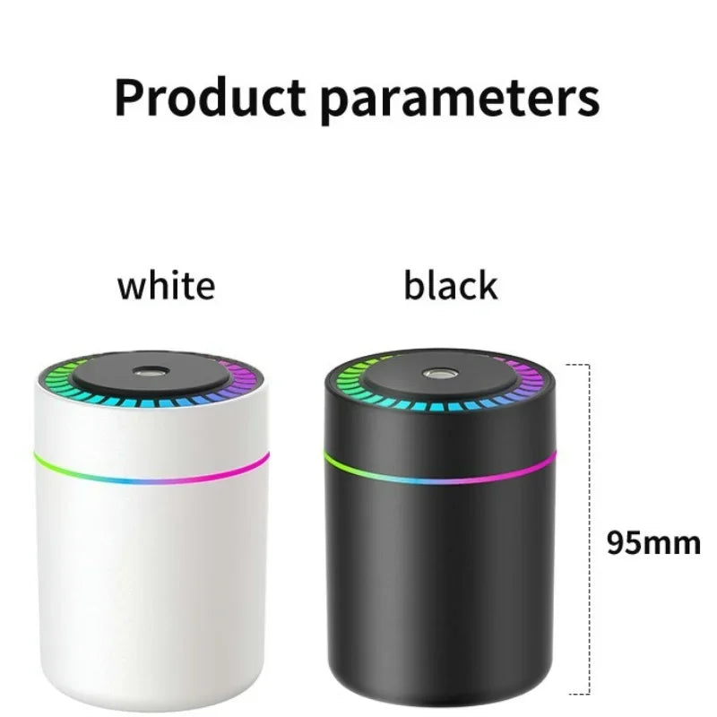 180ML Mini Air Humidifier USB Electric Aroma Diffuser Essential Oil Purifier Aromatherapy Mist Maker Lights For Car Home Bedroom CM World