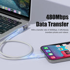 PD 240W Type-C Magnetic Adapter PD3.0 Fast Charging Right Angle USB C Connector Extender for iPhone 16 Macbookair Samsung
