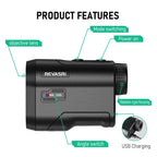 REVASRI Golf Laser Rangefinder with Slope and Flag Lock 600/1000M Telescope Distance Meter Monocular for Golfing Hunting Survey CM World