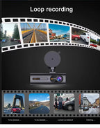 2.5K 3 Channel Dash Cam Front Inside Rear Car Driving Recorder HD Three Way Video Camera WiFi Mobile Phone App Control Car Mobile World