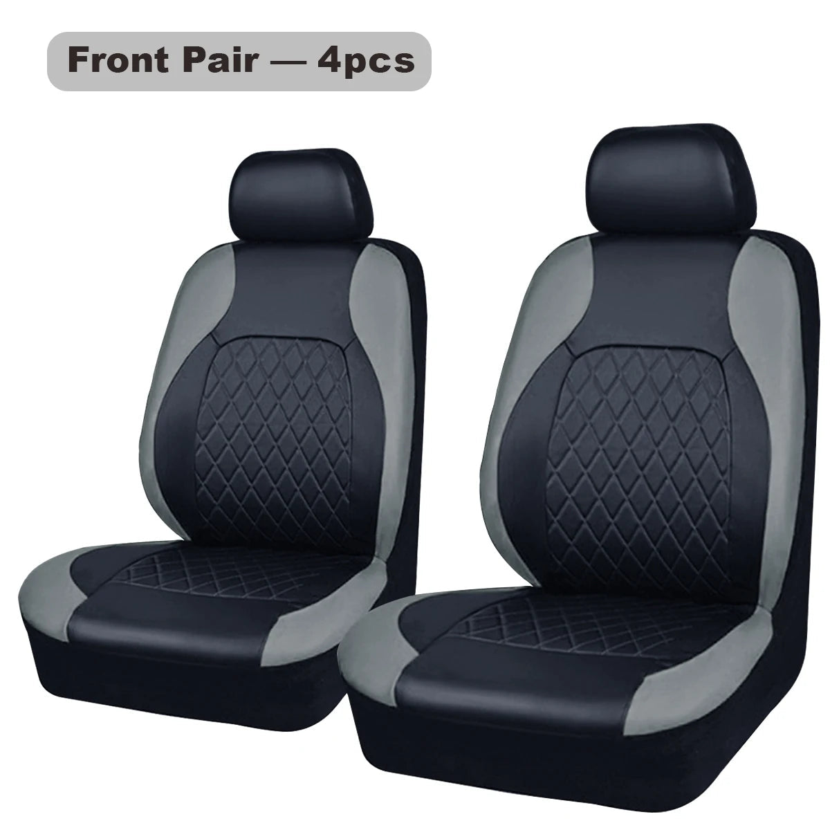 All Season Quited PU Leather Car Seat Cover Full Surrounded Seat Protector Waterproof Universal Fit Sedan Suv Pick-up Truck Seat CM World
