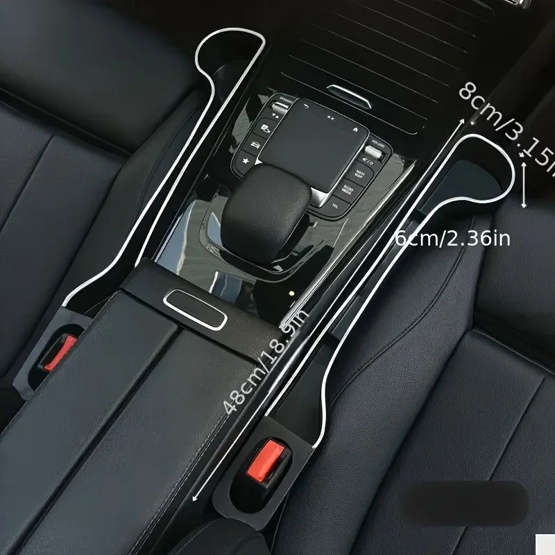 2Pcs car front and rear seat cup holders, multi-functional storage box for car organization, interior accessory storage. CM World