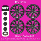 4PCS Design For TESLA Model 3 2017-2023 18 Inch Arachnid Style Wheel Cover Hubcaps Cap Only For Model 3 Wheel Cover Accessories