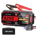 8250A 12V Car Jump Starter Portable Car Battery Booster Pack for All Gas and 13L Diesel Engines, Super Fast Charging Power