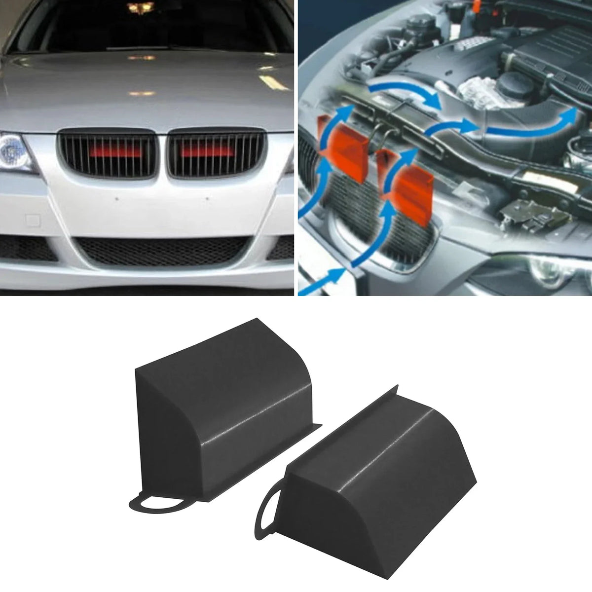 Car Dynamic Air-Scoops Flow Intake-Scoop Fit for BMW E90 91 E92 E93 E84 Air Scoop-Ram Air Cold Air Intake Vehicle Auto-Parts