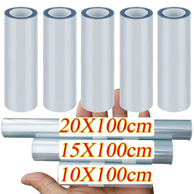 Car Bumper Paint Sticker Scratch Resistant Car Film Waterproof Car Protective Film Clear Paint Protection Film 10/15/20cm 1/2pcs Car Mobile World