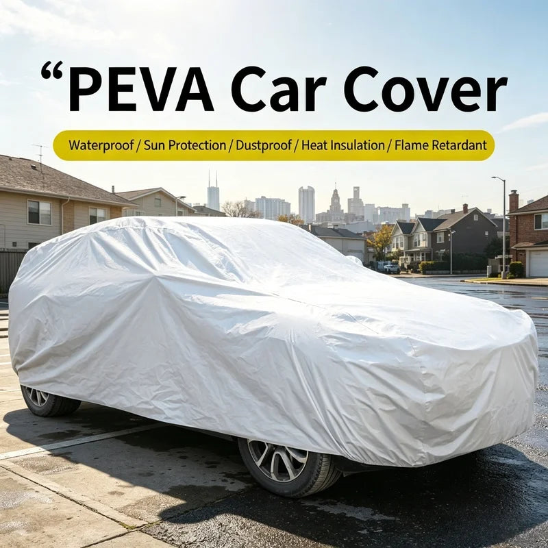 Universal Full Car Cover Portable Outdoor Waterproof UV‑Protection Anti‑Scratch Resistant Auto Dust‑Proof Accessory