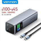 Vention 140W Power Bank 27000mAh PD3.1 Fast Charging for iPhone 17 16 Samsung S25 S24 Portable Powerbank for Laptops Macbook Pro Car Mobile World