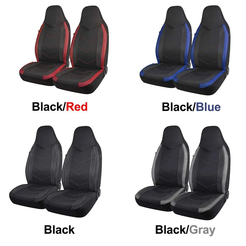 2pcs Universal Car Seat Cover Protector Men Luxury Car Front Seat Cushion Anti Slip Breathable 4season Car Interior Accessories