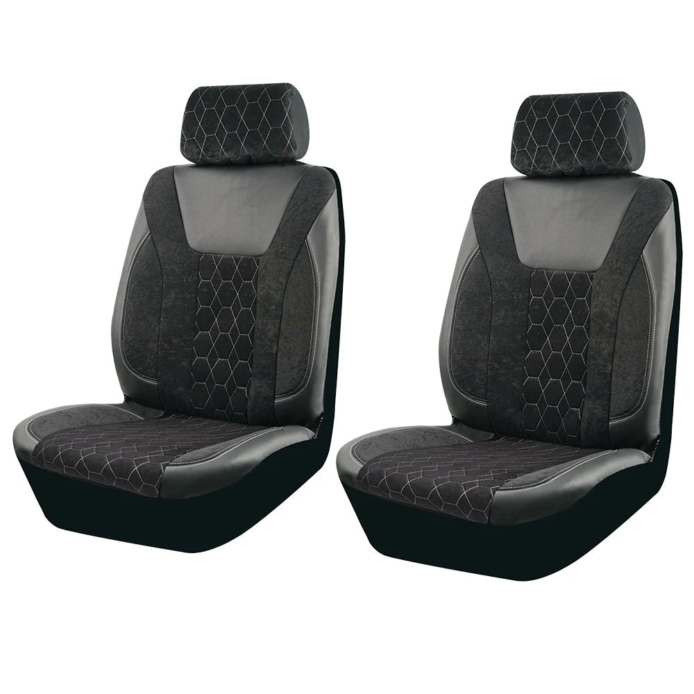 Universal 4mm Sponge Flannel Leather Winter Car Seat Covers Fit for most Car Suv Truck Van Car Accessories Interior CM World