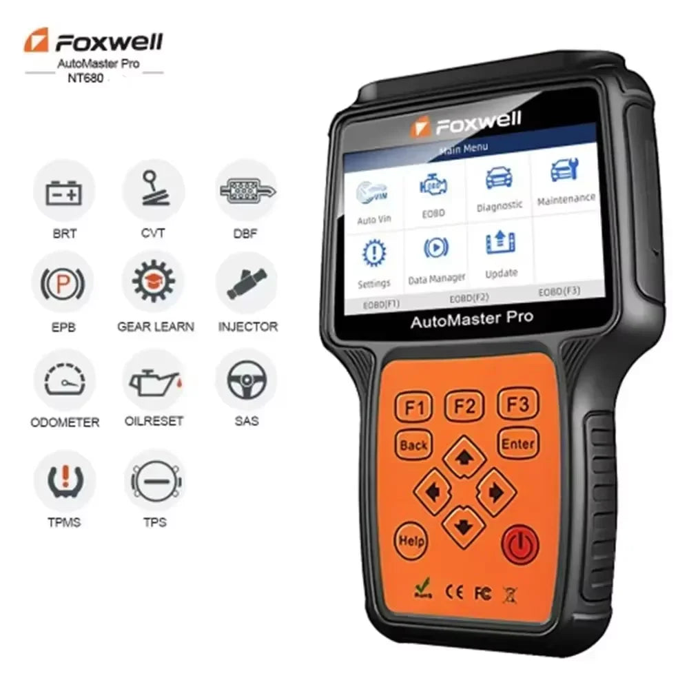 Foxwell NT680 Plus WIFI All Systems Obd2 car diagnostic Automotive Scanner Update Foxwell NT680 Pro OBD2 Diagnostics for BMW Car Mobile World