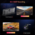 K2 Pro Dash Cam 11.3" Rearview Camera 4K 2160P DVR Carplay & Android Auto GPS Navigation Video Recorder Dashboard 5G WiFi AUX