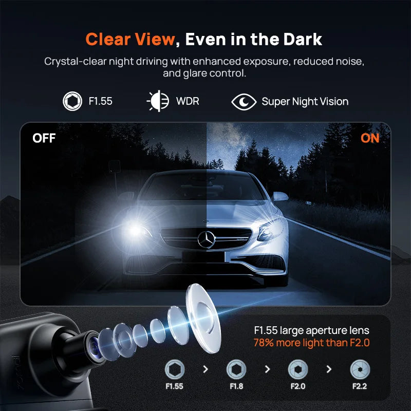 70mai Dash Cam S410 Touch Screen Full View 1944P External GPS 24H Parking Monitor Front and Backyup Car DVR Mirror 70mai S410