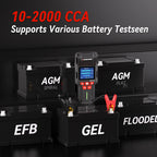 2026 KONNWEI KW700 Professional Car Battery Tester 12V/24V 100-2000CCA With Built-in Print Function Cranking Charging Test Tool