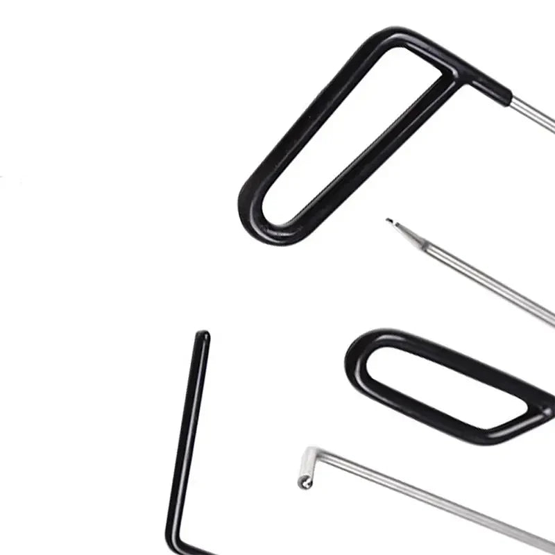 6pcs Car Dent Puller Rod Hooks Hammer Door Dent Ding Hail Fix Removal Repair Tools Maintenance Set Automotive Accessories CM World