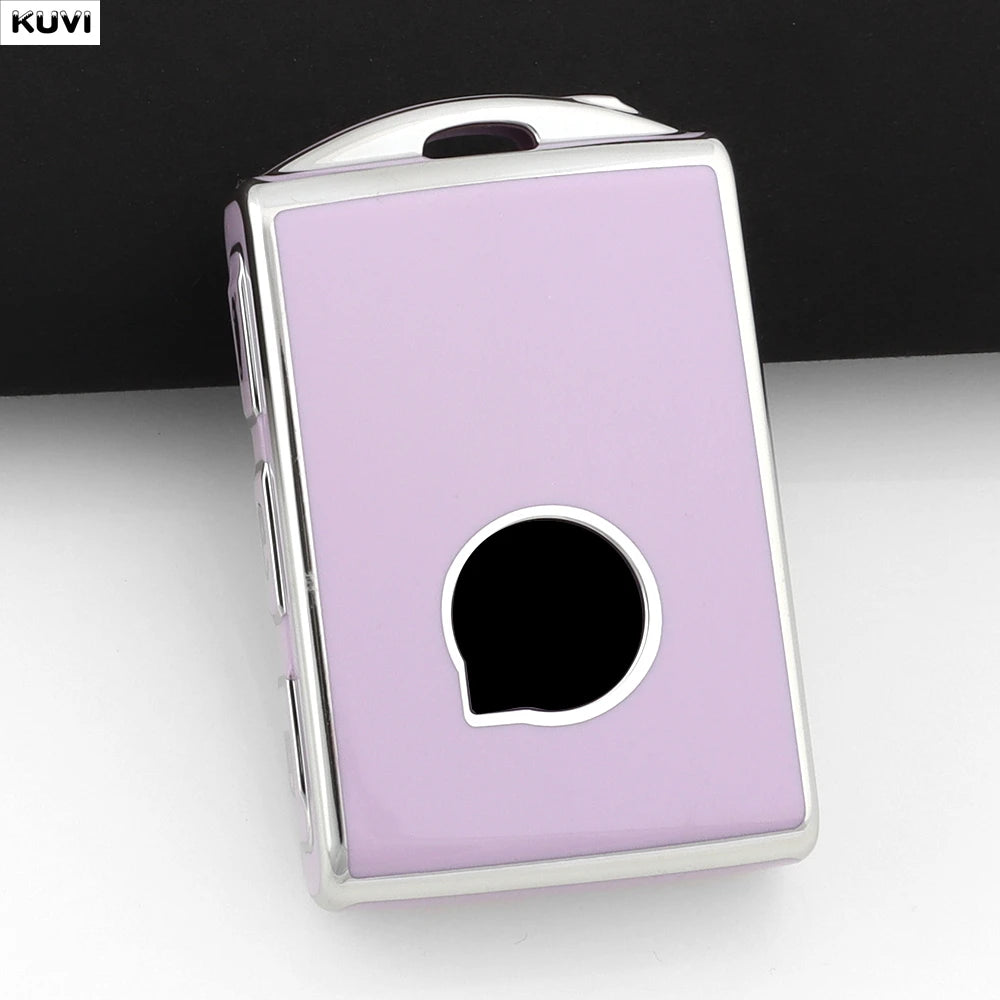 Remote Key Case for Volvo XC60 XC40 XC90 S90 V60 S60 V90 Smart Auto Car Key Case Cover Fob Holder Keychain Keyring Accessories CM World
