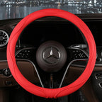 Car Anti-Slip Leather Steering Wheel Cover Universal Car Steering Wheel Protective Cover Fashion Style 38cm Sport Style Cool CM World