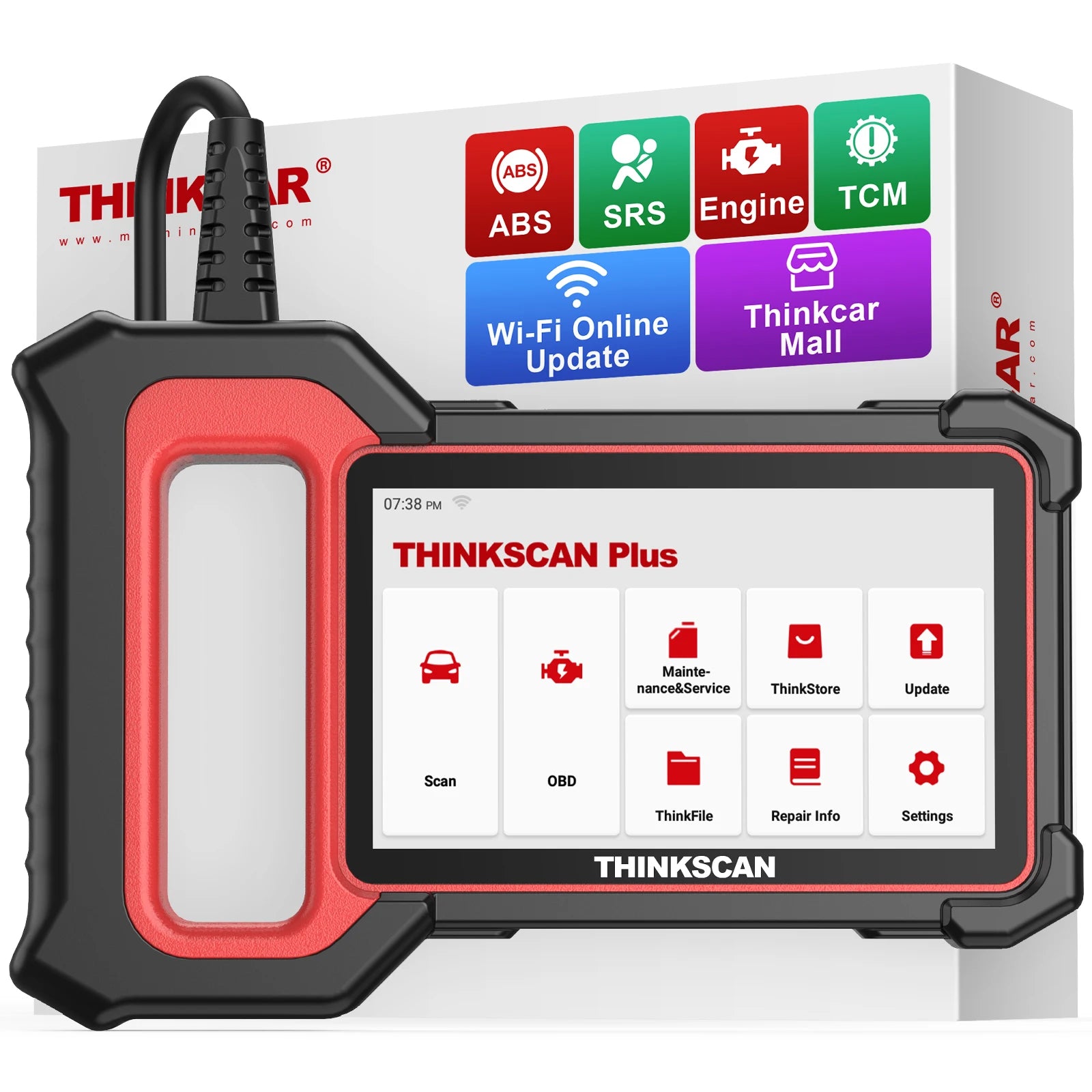 Thinkscan Plus S7/S6/S5/S4 Diagnostic Tools Diagnose 7 System 5 Reset Free Lifetime Autotools Car Obd2 Scanner Code Reader Tools CM World