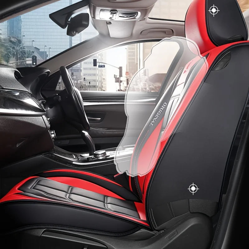 All inclusive seat cover, full leather car seat cushion, Driver's seat cover or passenger seat cover, all season universal pad CM World