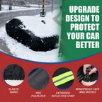 190T Thermal SUV Four-Door Full-Cover Car Cover Winter Snow and Frost Resistant Side Zipper Design Black Universal Fit CM World