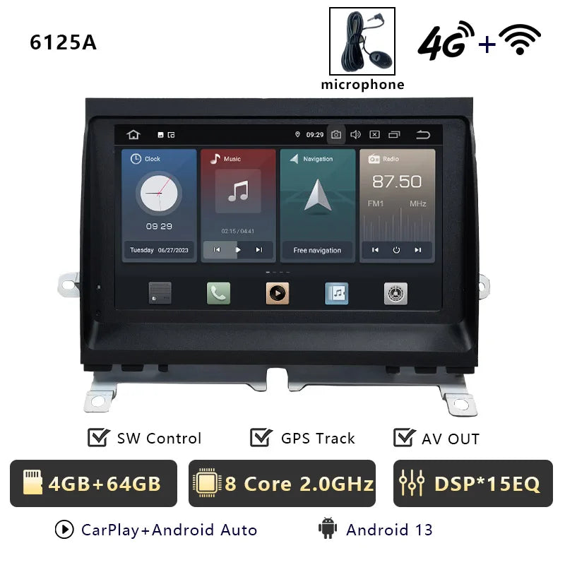 CHSTEK Android 13 Multimedia Player For Land Rover LR3 Discovery 3 L319 2004-2009 Auto Radio Car Stereo Carplay GPS WIFI 4G BT CM World