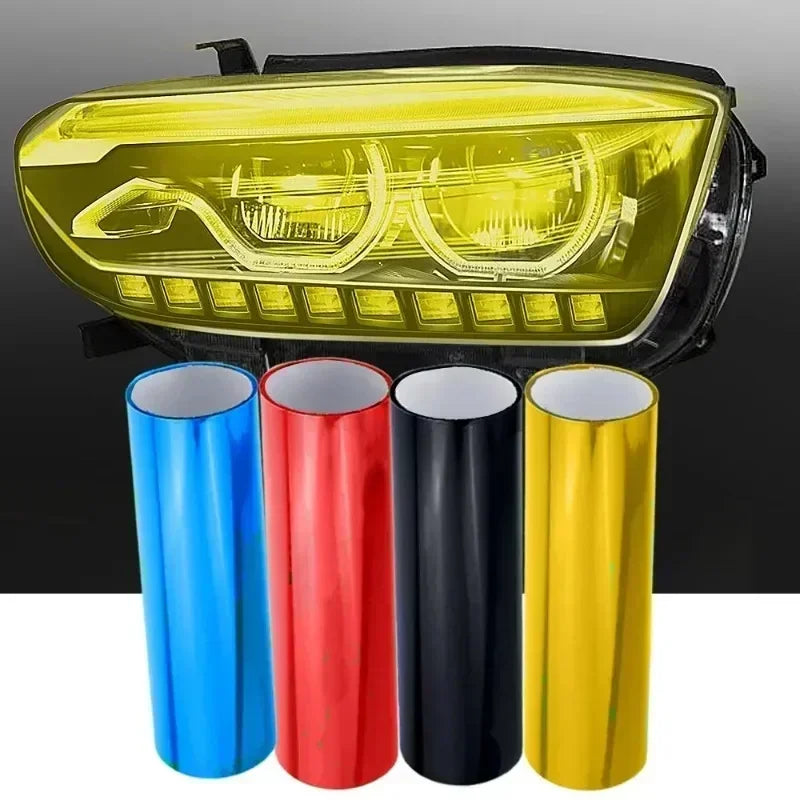 Car light film Amber Orange light film Car Fog Light Headlight Taillight Tint Vinyl Film Sheet Sticker Auto Body Film Cover Car Mobile World
