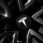 4pcs/set 3D Car Wheel Center Hub Caps Sticker  Auto Emblem Wheel Center Cap for Tesla Model 3 S X Y Roadster