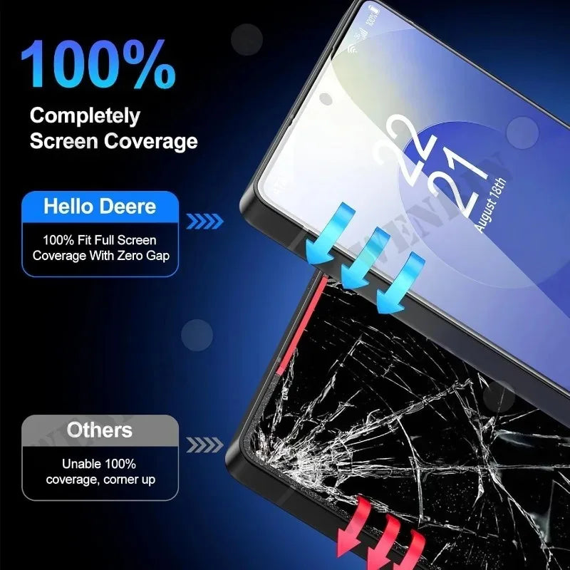 3Pcs Tempered Glass For Samsung S26 Ultra S25 S24 Plus Edge FE Screen Protector Full Protective Glass For Galaxy A57 A37 A17 A27 Car Mobile World