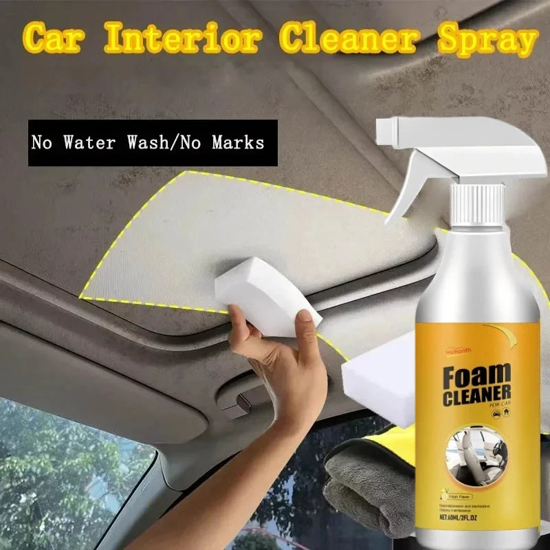 Multifunctional car upholstery cleaner car upholstery seat waterless wash powerful de-greasing cleaner universal 2026