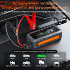 8000A Dual 25‑Cylinder Car Jump Starter Built‑In Air Compressor Portable Vehicle Emergency Booster Power Bank