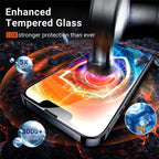 1-5Pcs Tempered Glass for IPhone 17 16 15 14 13 12 11 Pro Max Screen Protector for 12Mini 13Mini 7 8 14 Plus SE X XS XR Glass