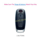 2 Buttons Silicone Car Key Case Cover Chain For Nissan X-Trail Qashqai Pathfinder Kicks Juke Ariya 2023 2024 2025 Matte Black CM World