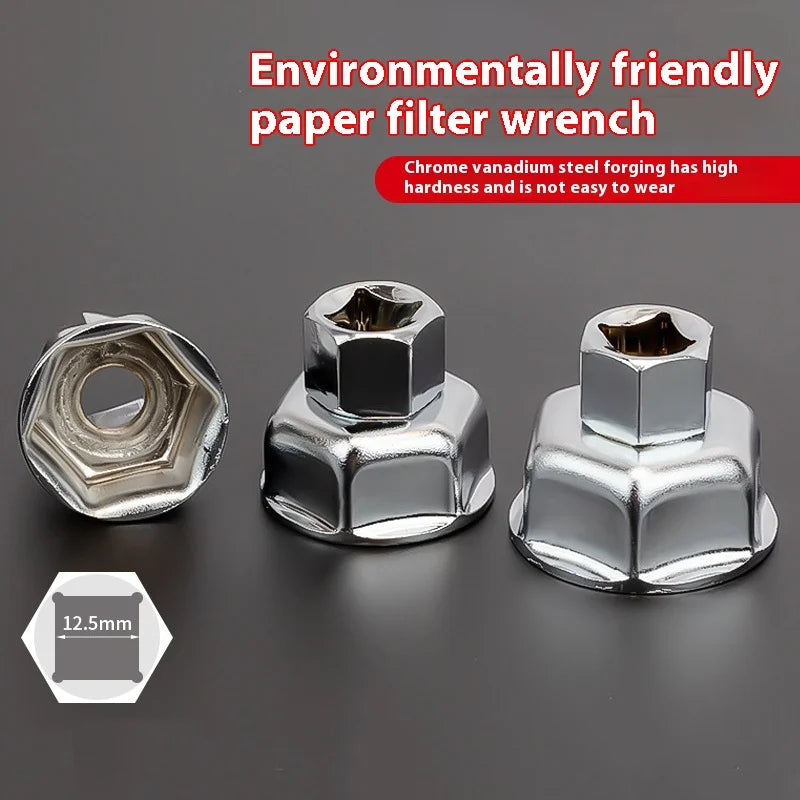 NEW 27/32/36MM Socket Wrench Auto Car Oil Filter Wrench Socket Remover Tool Suitable For Most Car Models Oil Filter Caps Car Mobile World