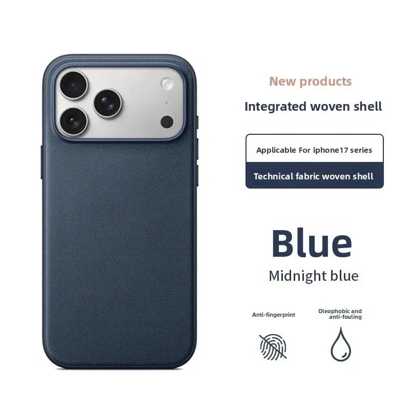 New Original Technology Woven Magnetic Case For iPhone 18 Pro 17 16 15 14 13 Pro Max For Magsafe Wireless Charger Official Cover Car Mobile World