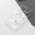 Ultra Thin Hard PC HD Transparent Magnetic Case For iPhone 17 Pro Max Air 16 15 14 13 12 For Magsafe Wireless Charge Clear Cover