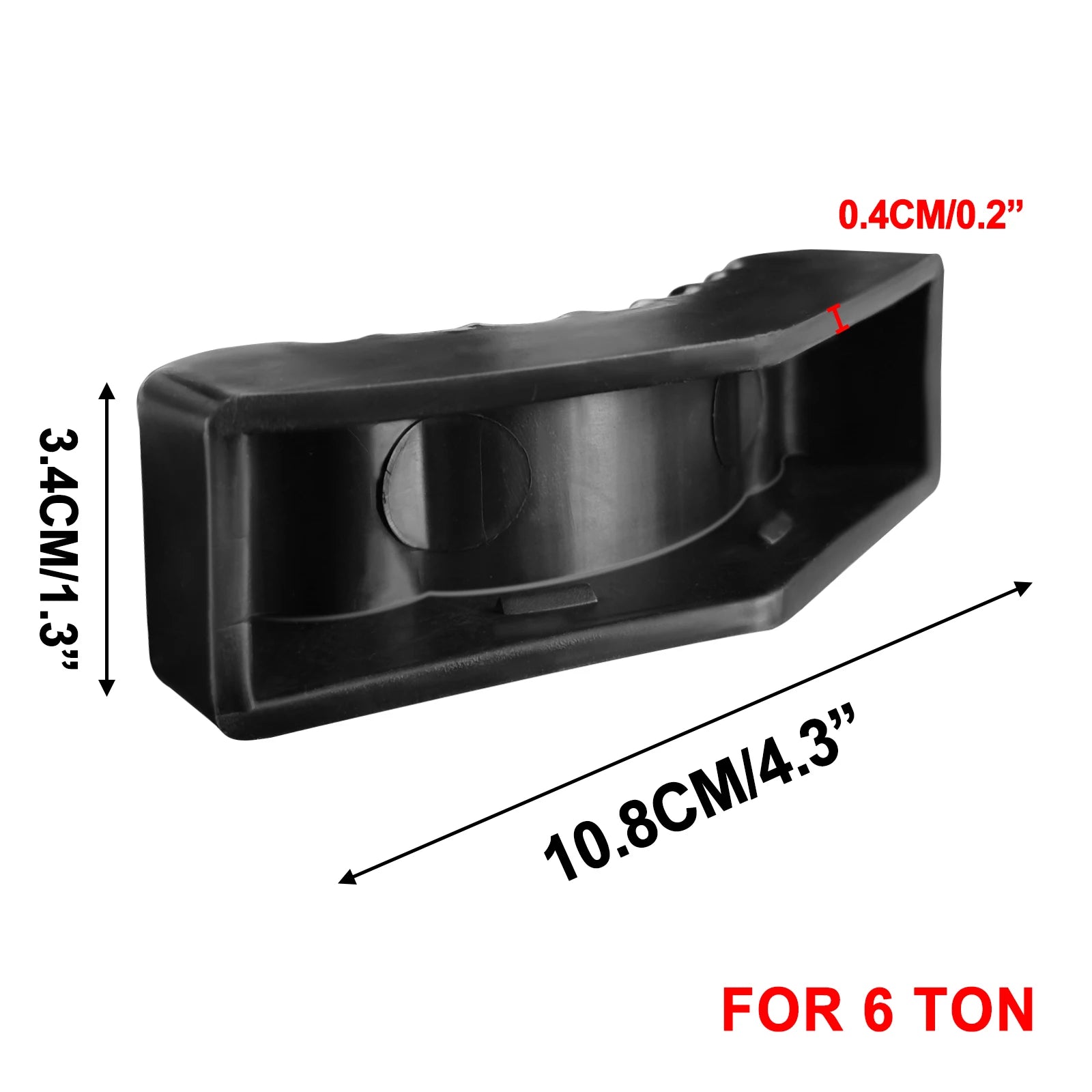 2PCS Universal Car Rubber Slotted Jack Stand Pad Lift Pads Adapter Repair Tool 3 / 6 Ton Frame Stand Rail Pinch Adaptor Black CM World