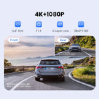 DDPAI Z50 Pro Dash Cam 4K Car DVR 3"IPS Screen 5GHz WiFi GPS ADAS 24H Parking Monitor Front and Rear Dashcam Car Camera Car Mobile World