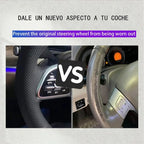 DIY Car Steering Wheel Cover Suede Carbon Fiber Leather For Audi A1 8X A2 A3 Q3 Q5 Q2 A4 A5 A6 Avant Car Interior Accessories CM World