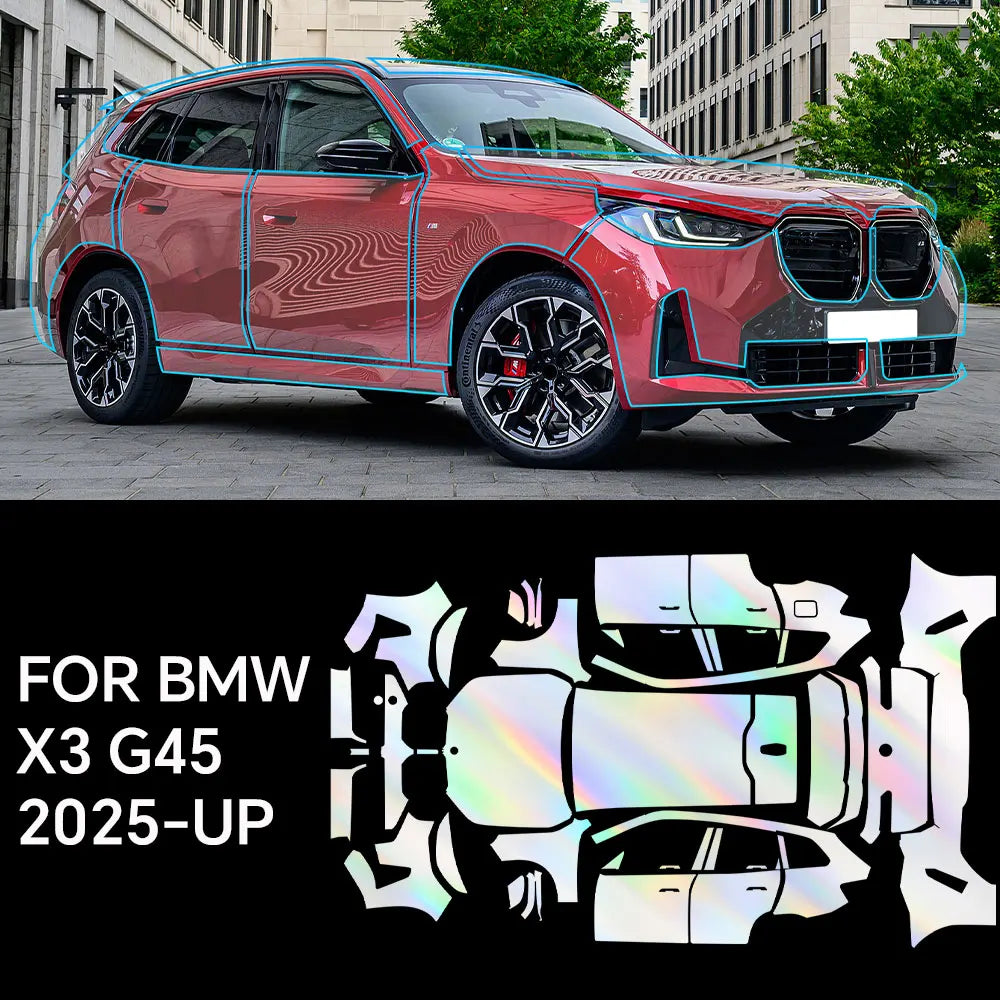 For BMW X3 G45 Sport 30 2025 Full Vehicle Clear Bra PPF Paint Protection Film 9Mil TPU Transparent Anti Scratch Car Wrap Film Car Mobile World
