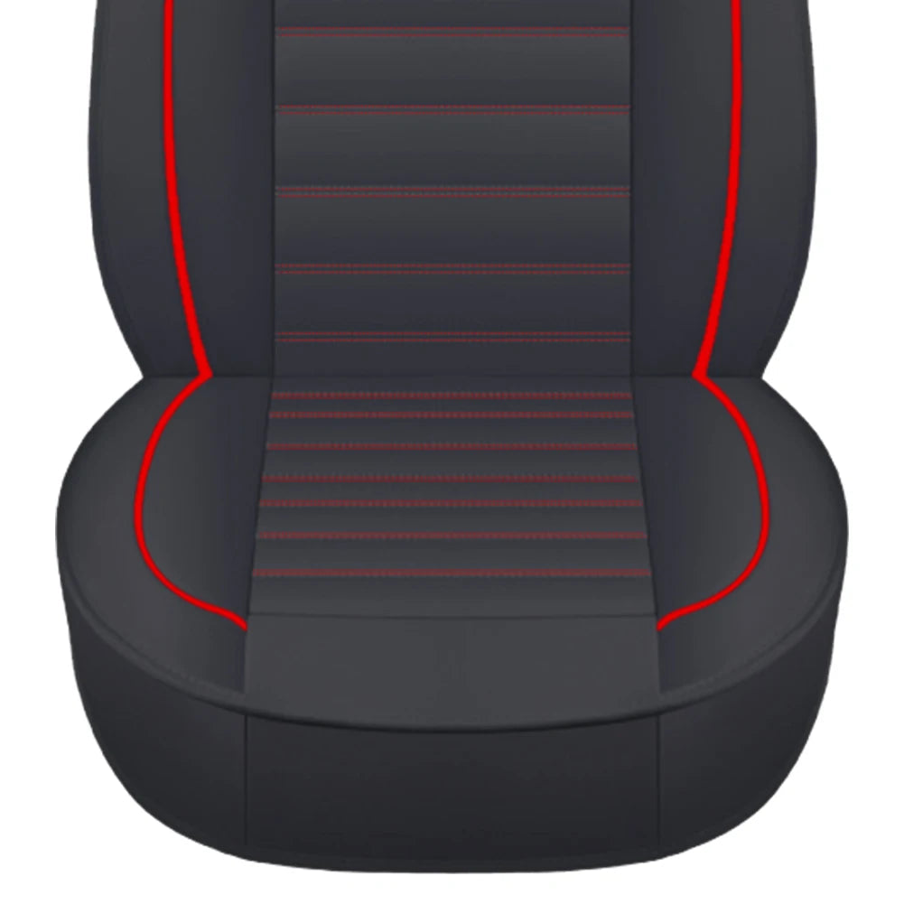 Full Set Leather Automobile Seat Protection Cover Universal Car Seat Covers Soft Automotive Covers Cushion for Car Truck SUV Van CM World