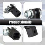 1/2 Inch Scissor Jack Adapter and Socket Adapter for Most Jacks Chrome Vanadium Steel Scissor Jack Adapter Drive Impact Wrench CM World